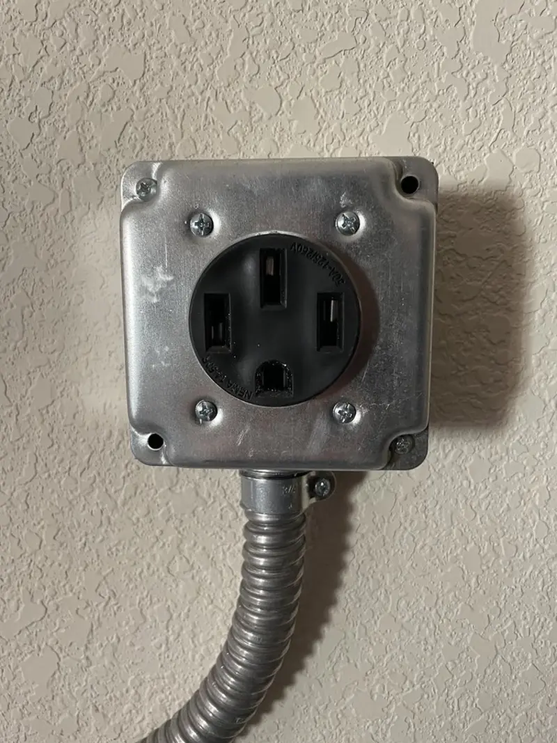 NEMA 14-50 outlet installed for Electrical Panel Upgrade in Summerset